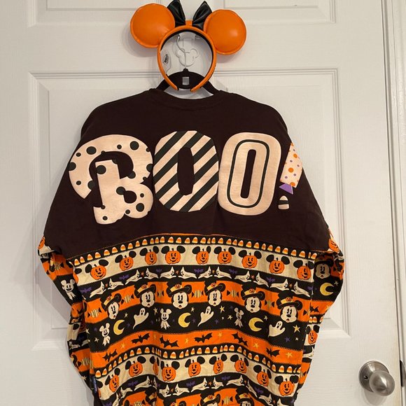 SET: Disney Halloween Spirit Jersey & Loungefly Minnie Headband GLOW-IN-DARK - Picture 2 of 9